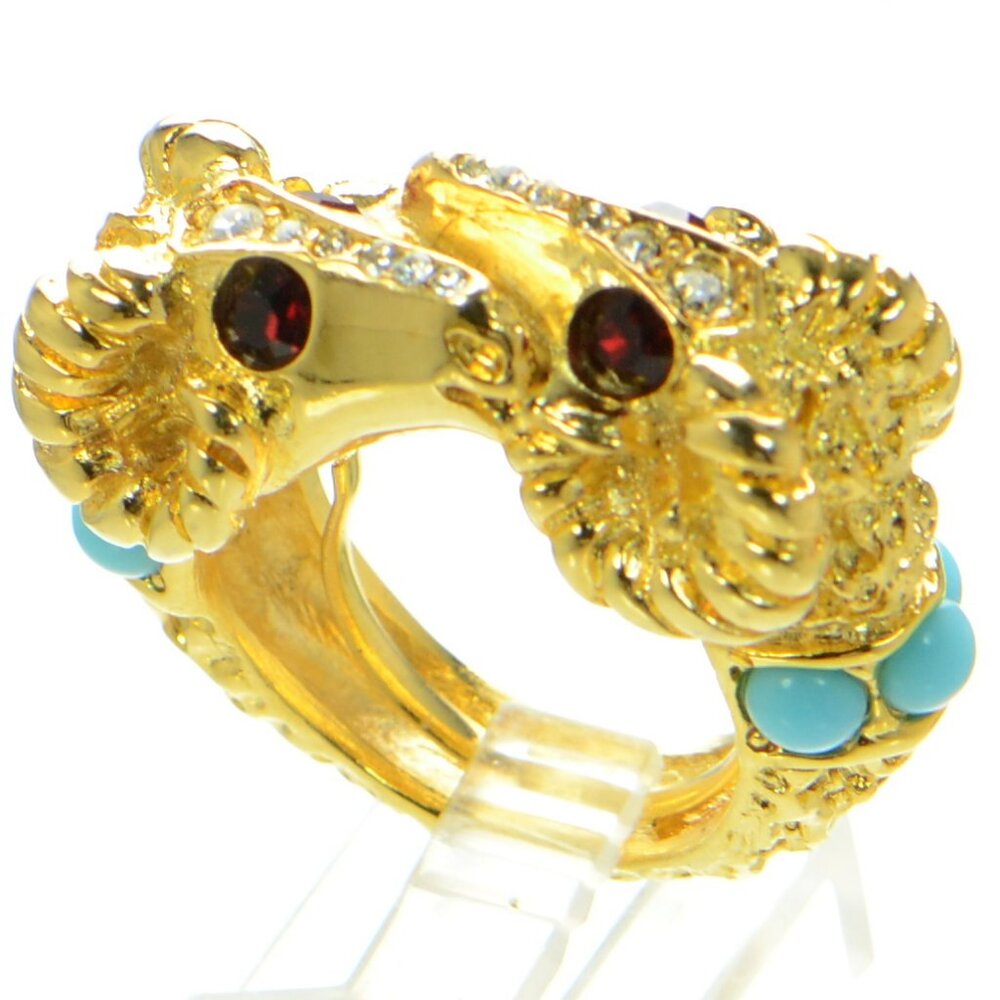 Vintage Kenneth Jay Lane KJL Double Ram Ring